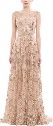 Saiid Kobeisy Embroidered Tulle Long Dress