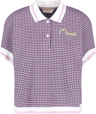 Marni Logo Polo Shirt - Purple