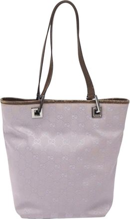 Gucci Gg Canvas Purple Canvas Tote Bag (Pre-Owned)