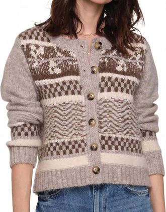 Heartloom Rocky Knit Cardigan In Mocha