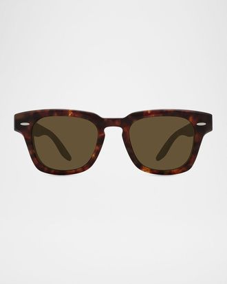 Barton Perreira Men & apos;s Frederick Acetate Square Sunglasses