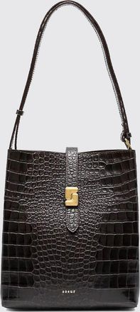 SOEUR Borsa a spalla in pelle stampa cocco Soeur