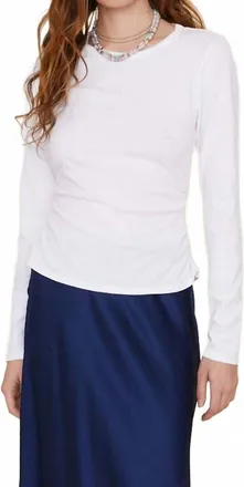 Xirena Frankie Long Sleeve Top In White