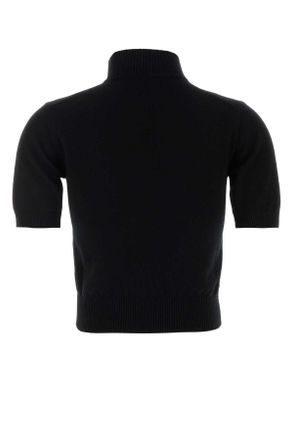 Dolce & Gabbana Nero Exterior: Cashmere Maglieria Sweater