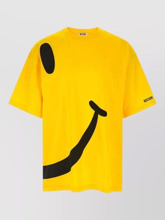 Moschino cotton smiley print t-shirt