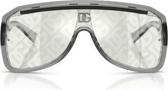 Dolce & Gabbana Square Full Rim with Mirror Lens Sunglasses - Gray