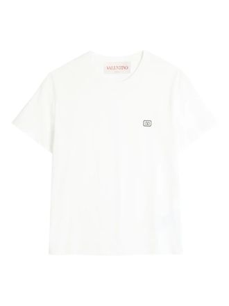 Valentino Garavani VLogo-patch T-shirt - men - Cotton - XXXL - White