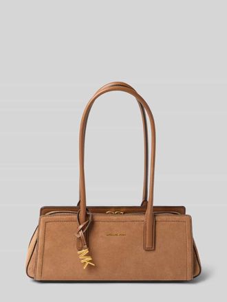 Michael Kors Handtasche aus Leder mit Label-Applikation Modell LAILA in Mittelbraun, Gr&ouml;&szlig;e 1