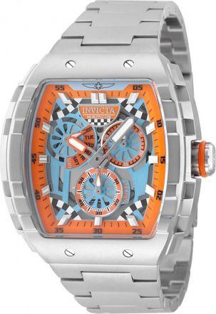 Invicta Invicta Racing Light Blue and Orange Dial Mens Watch 49220