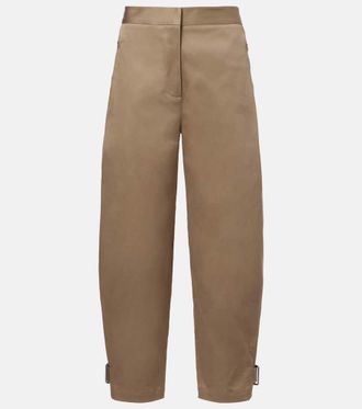 Proenza Schouler Serene cotton barrel-leg pants