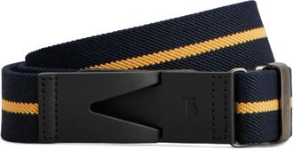Tod's striped buckle belt - men - Polyester/Viscose/Rubber/Leather - 120 - Blue
