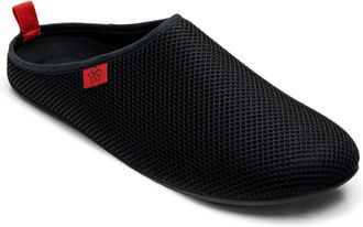 Andres Machado Unisex Home Slippers for Women & Men - Spring Summer - DYNAMIC-R - upper made of mesh - Non-slip rubber sole and removable insole - Black Size UK WOME