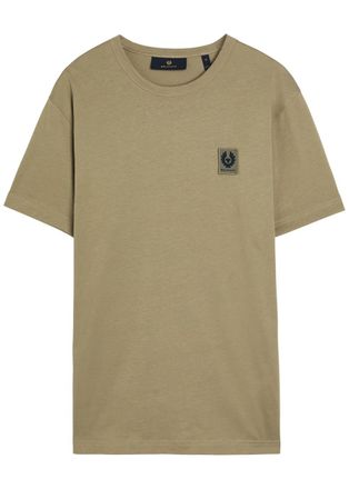 Belstaff Logo-appliqu&eacute;d Cotton T-shirt - Green - Xxl