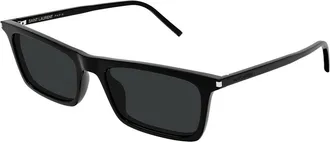 Saint Laurent SL 890/F BETTY THIN Asian Fit 001 Mens Sunglasses Black Size 54