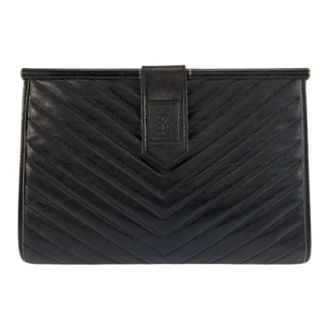 Saint Laurent Pre-owned Clutches, female, Black, Size: ONE SIZE Pre-owned Vintage Clutch