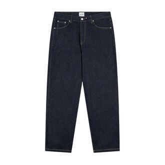 Arte Jeans, Heren, Blauw, W30, Denim, Donkere Ruwe Denim Straight-Cut Jeans