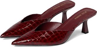 Steve Madden Mod High Womens Heels Burgundy Croco : 8.5 M, Leather