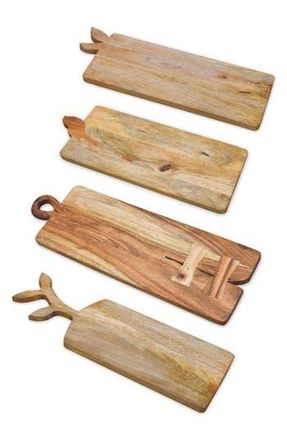 Tiramisu 4-Piece Wood Charcuterie Board Set in Brown at Nordstrom Rack