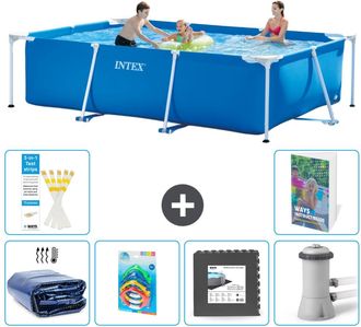 Intex Piscina Con Estructura Rectangular - 300x200x75 Cm - 7-piezas S3