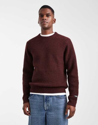 Levi's Presidio - Maglione testurizzato marrone mélange