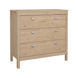Dmora Cajonera Joceline, C&oacute;moda Multiusos, C&oacute;moda De Dormitorio, Gabinete Con Cajones, 82x38 H80 Cm, Roble - Dmora
