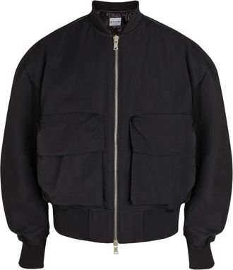 Mki Miyuki Zoku pocket zip-up bomber jacket - Black