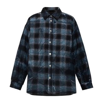 Haikure Galaxy Shirt - Heren - Casual Overhemden - Blauw - XS - Katoen - Overhemden
