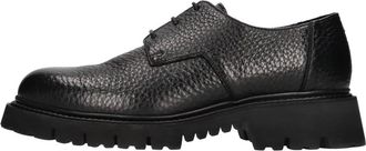 Doucal's Lage schoenen - Heren - Veterschoenen - Zwart - 41 EU - Leer - Schoenen