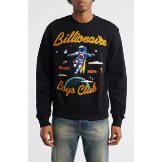 Billionaire Boys Club BB Jet Set Embroidered Graphic Sweatshirt in Black at Nordstrom Rack, Size Xxx-Large