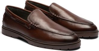 Gernie NYC Venetian Driving Loafer in Cafe Grainy at Nordstrom Rack, Size 13