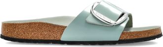 Birkenstock Madrid Big Buckle Hex Shine Pure Sage, Natural Lea