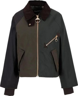 Barbour Jassen, Dames, Veelkleurig, L, Katoen, Arlene Wax Jacket