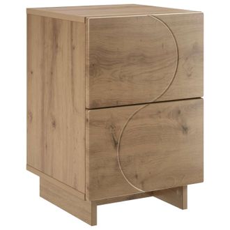 vidaXL Mesa De Noche Roble Artisan 33,5 X 34,5 X 50 Cm Vidaxl