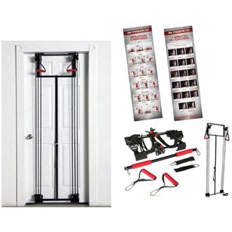 Trade Shop Trade Shop - Palestra Attrezzatura Multifunzione Porta Con Cavi Elastici Per Esercizi Da Casa