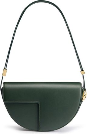 Patou Le Patou shoulder bag - women - Calf Leather/Polyester - One Size - Green