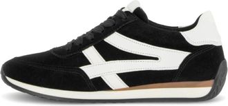 Gabor Schoenen, Dames, Zwart, 38 EU, Leer, Globe Sneaker