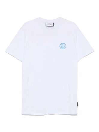 Philipp Plein logo-print T-shirt - men - Cotton - XXXL - White