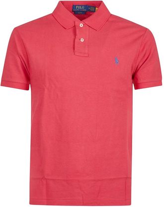 Polo Ralph Lauren Tops, Heren, Rood, M, Slim Fit Polo Shirt