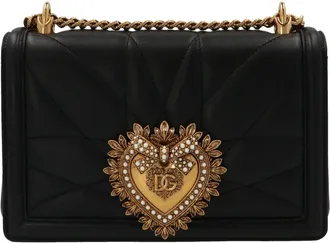 Dolce & Gabbana Black Devotion Shoulder Bag