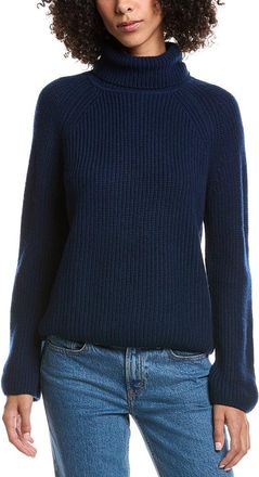 Forté Cashmere Luxe Wool & Cashmere-Blend Turtleneck Sweater