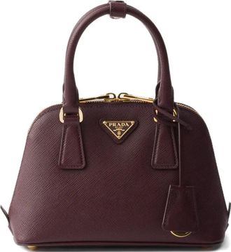 Prada Borsa tote Promenade mini in pelle Saffiano - Rosso