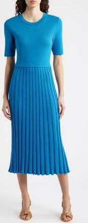 Elie Tahari The Vesper Knit Midi Dress in Blue Palace at Nordstrom Rack, Size X-Small