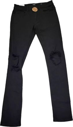 Cotton On Mens Super Skinny Jeans Distressed In Black