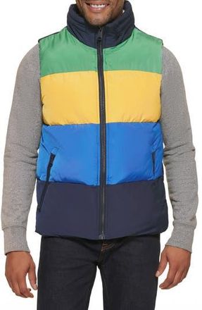 Tommy Hilfiger Water Resistant Colorblock Puffer Vest in Night/Black at Nordstrom Rack, Size Xx-Large