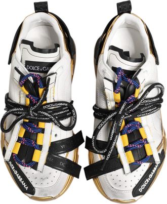 Dolce & Gabbana Mens Multicolor Daymaster Low Top Sneakers Shoes