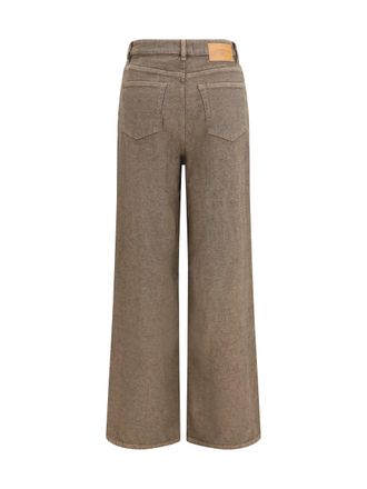 Ganni Lari Neppy Jeans - Brown