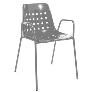 Schubiger M&ouml;bel Gartenstuhl Bermuda mit Armlehne Rundrohr