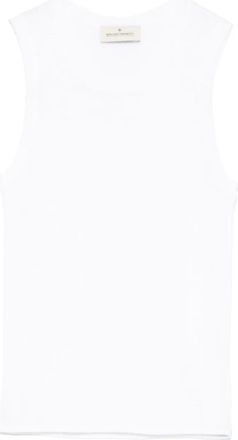 Bruno Manetti Top a coste - Bianco