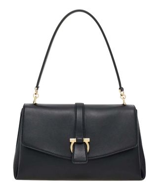 Ferragamo Black Mia Small Shoulder Bag