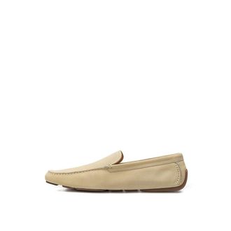 Bally Mens Beige Leather Moccassin Shoe